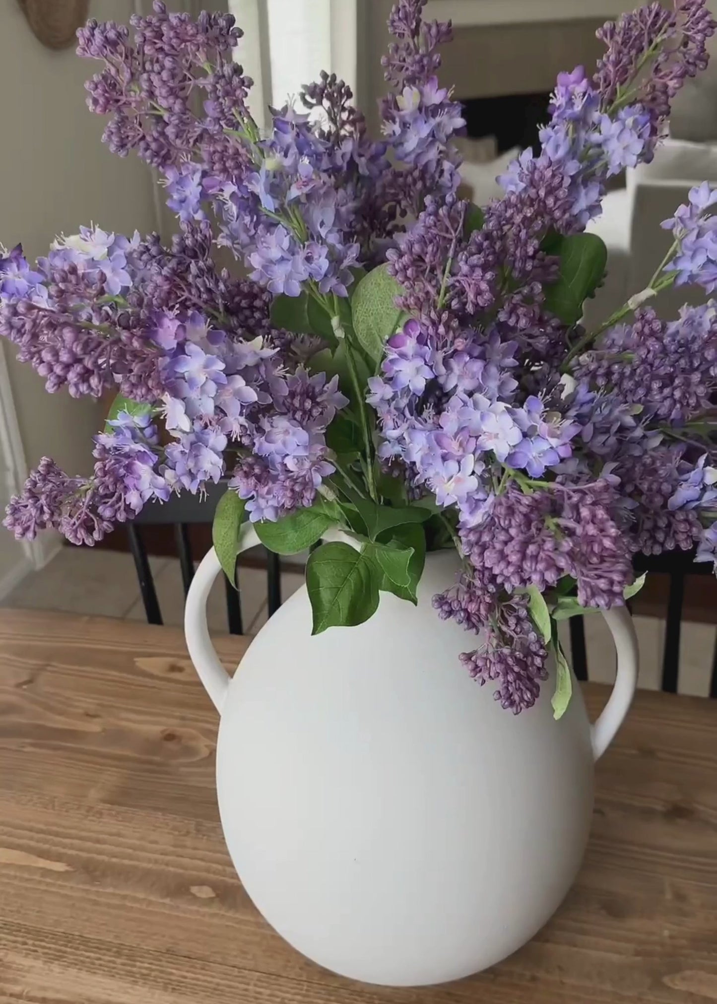 Purple Artificial Lilac Flower Stem - 34.5"