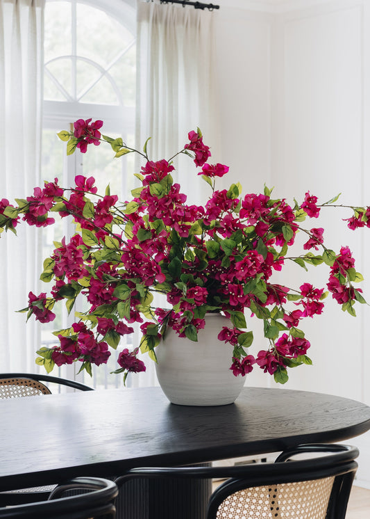 Fuchsia Faux Bougainvillea Hanging Bush - 43"