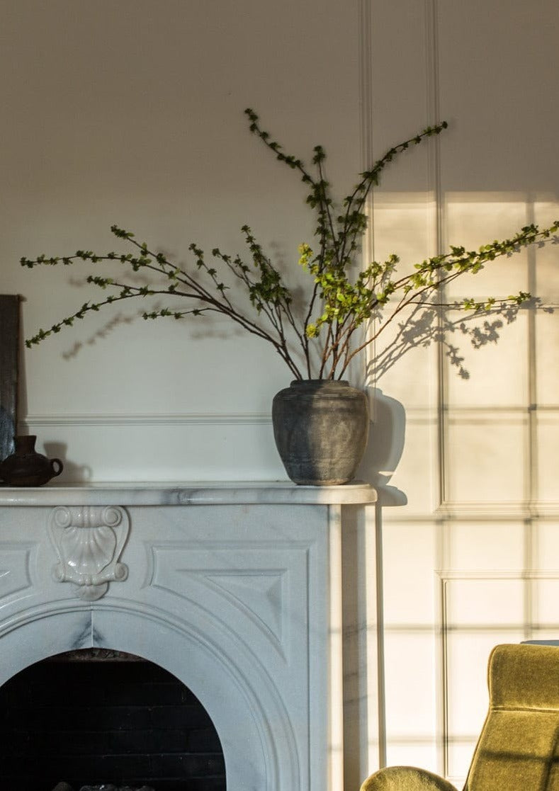 Distressed Rustic Concrete Vase - 12"