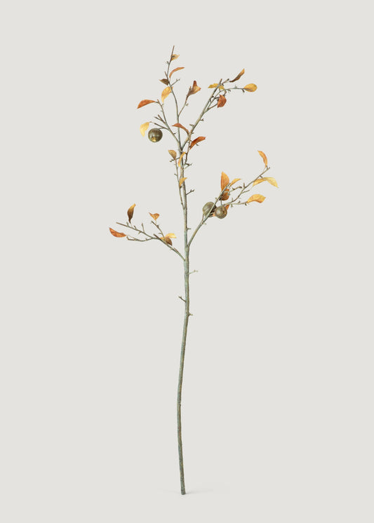 Case of 36 - Premium Tall Artificial Fall Quince Branch with Fruit - 57"