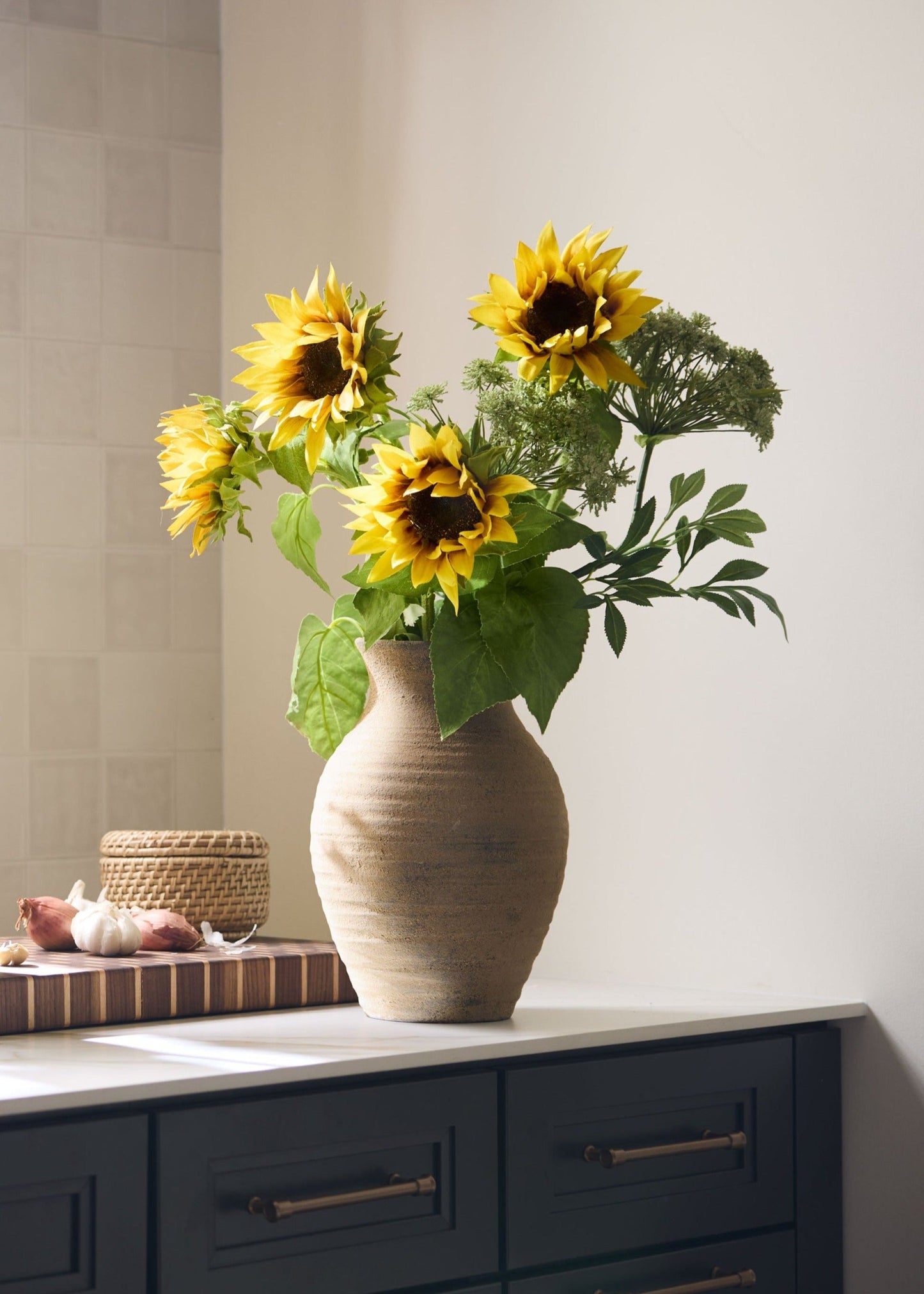 Yellow Artificial Sunflower - 35"