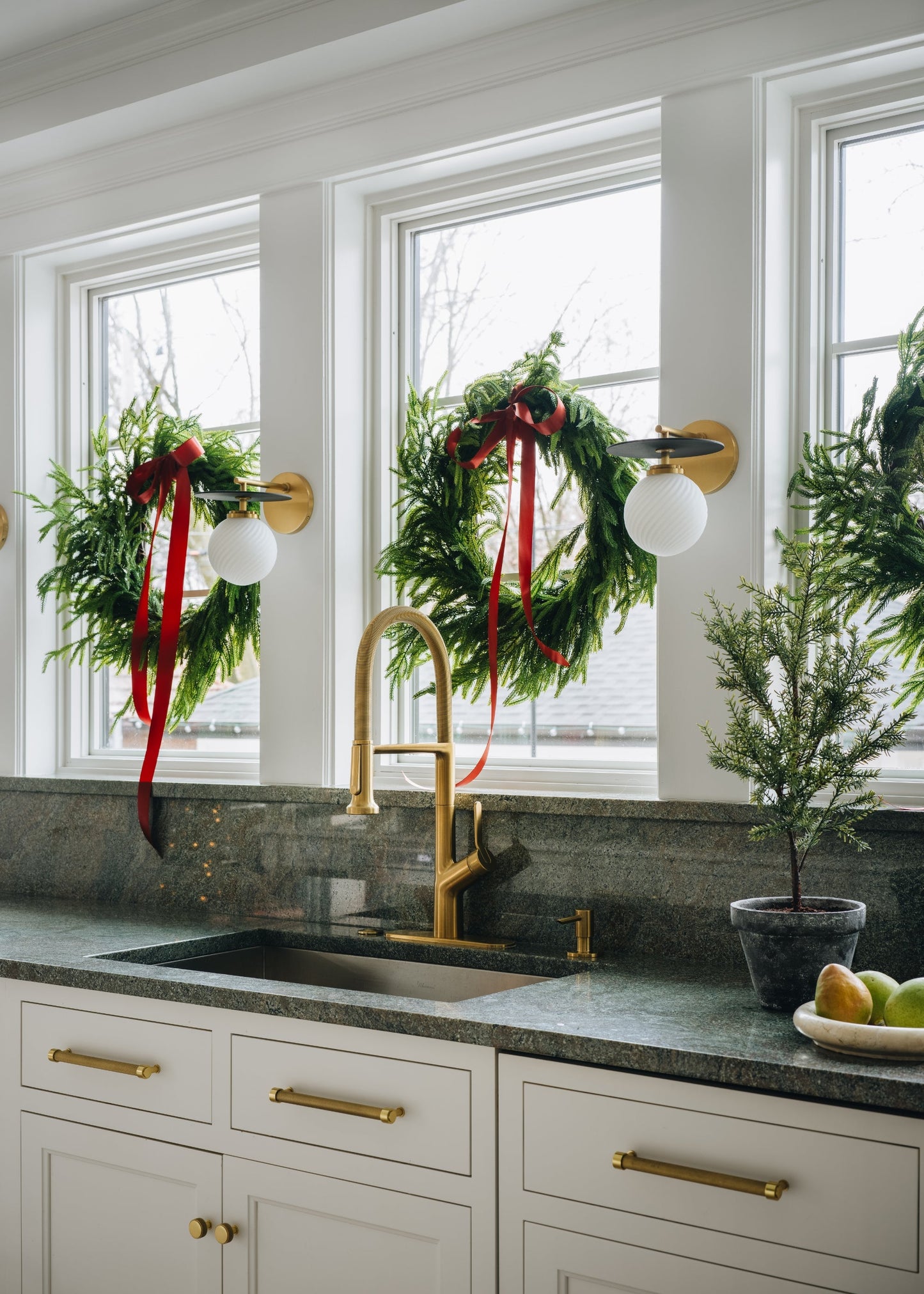 Afloral Real Touch Norfolk Pine Wreath - 24"