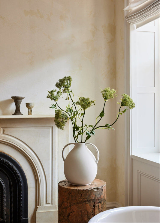 Afloral Clay Jug Vase - 14"
