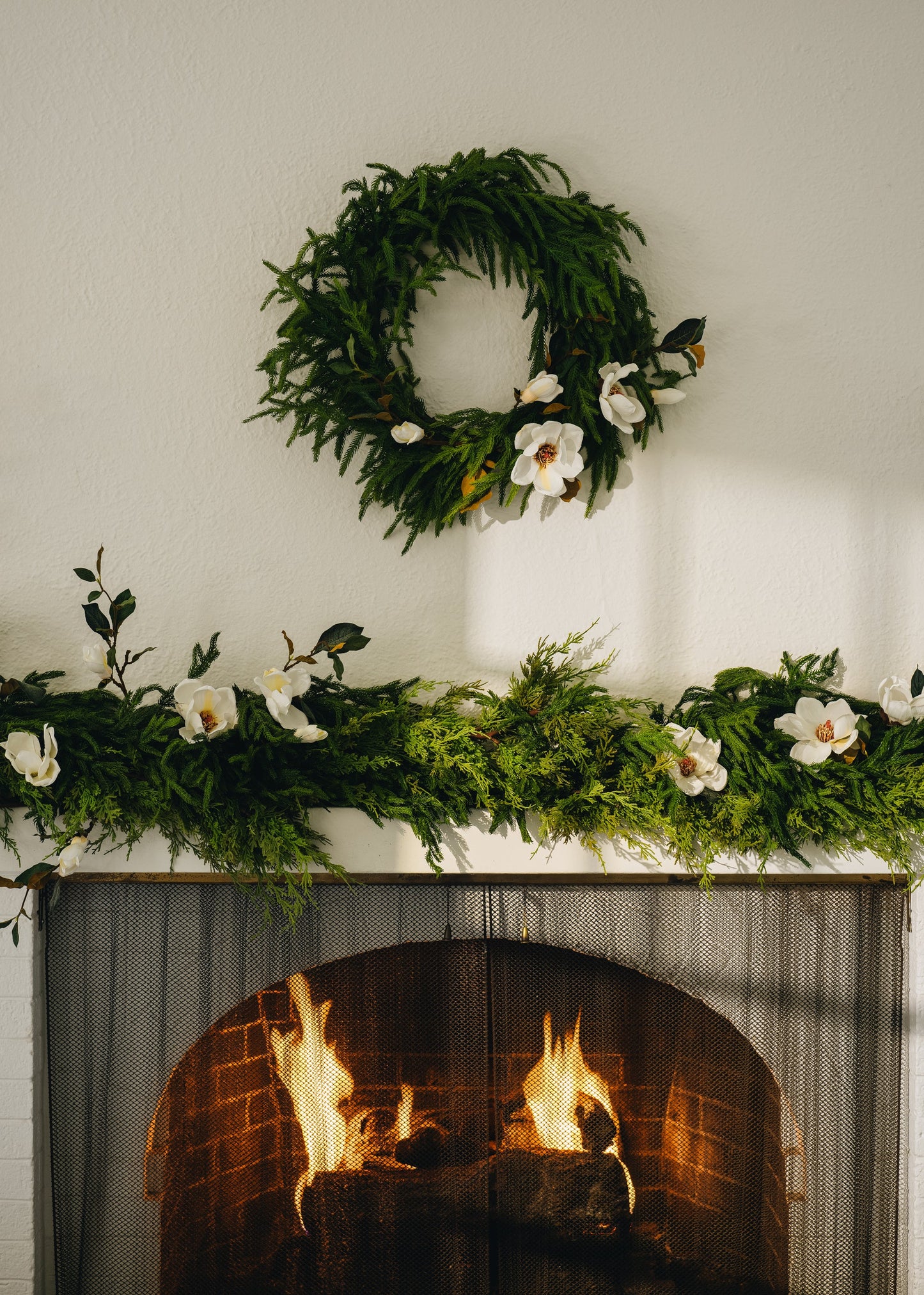 Afloral Real Touch Norfolk Pine Wreath - 24"
